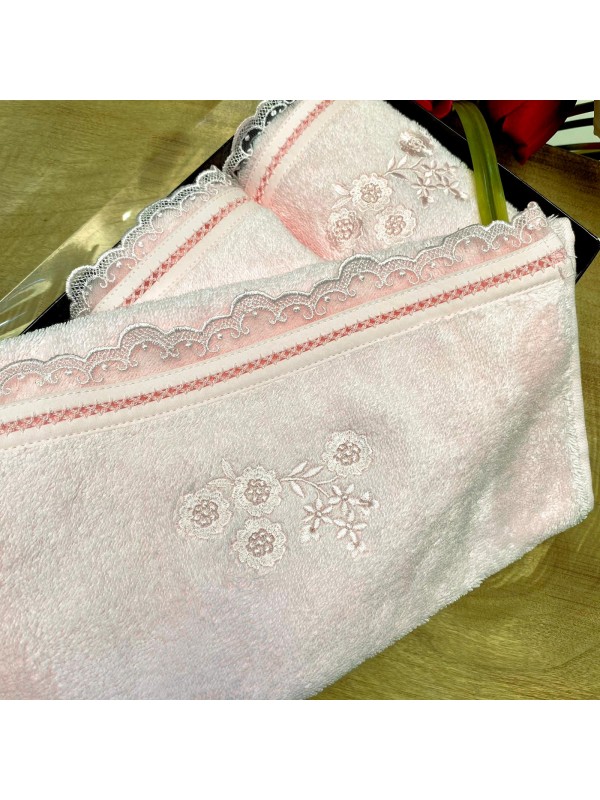 Полотенца «Luna pembe» (3 шт.) Soft Cotton 30Х50 см.