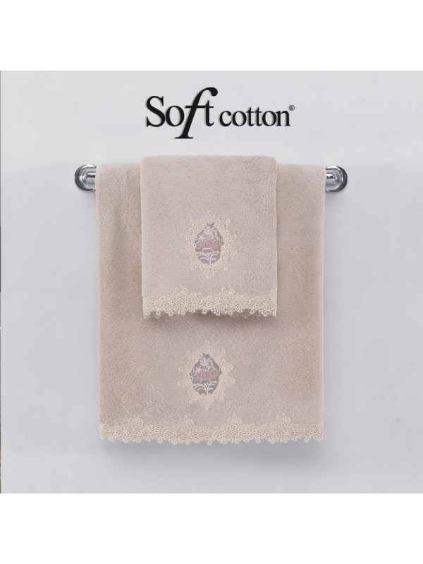 Soft Сotton / Полотенце банное 85х150 см Destan (pudra)