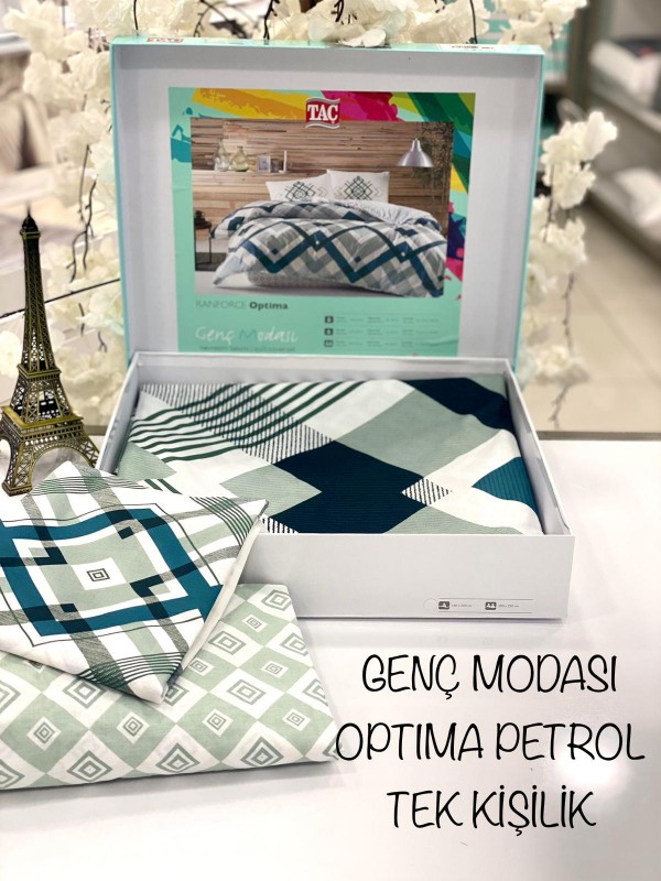 TAC / Optima Petrol Genc modasi Полуторное Постельное белье Ранфорс