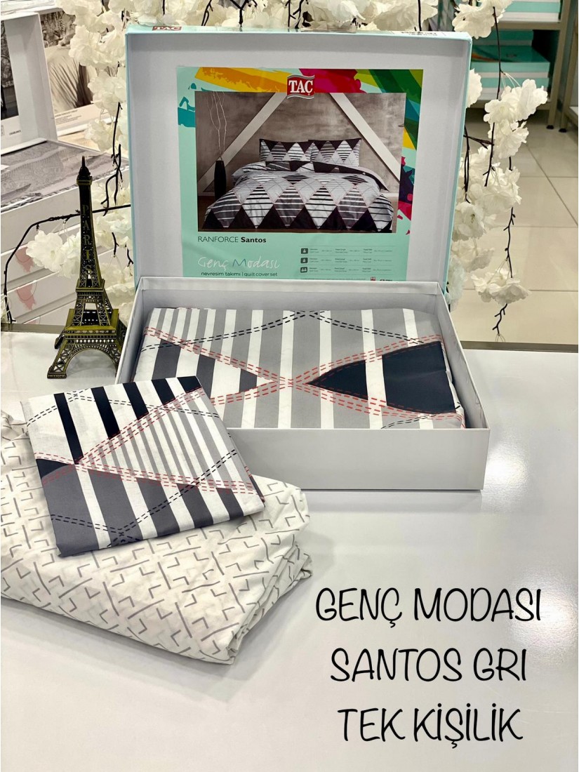 TAC / Santos Gri Genc modasi Полуторное Постельное белье Ранфорс
