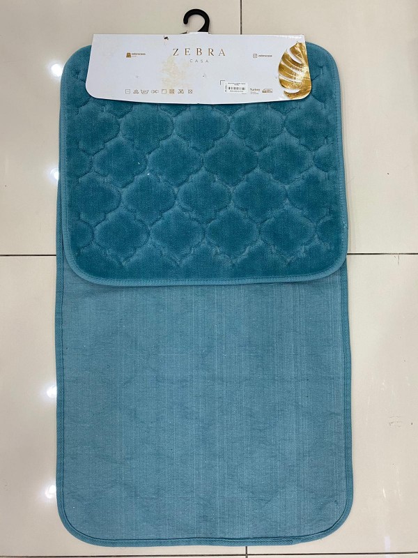 ZEBRA CASA SOLİD PETROL / Очень мягкие коврики для ванной комнаты