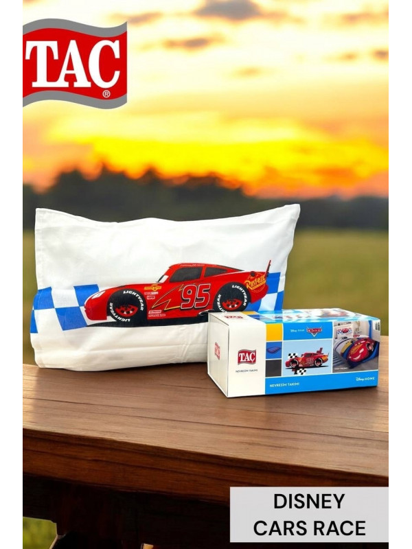 TAC Disney / CARS RACE Лицензионные Комплекты детского постельного белья с героями из мультиков Ранфорс