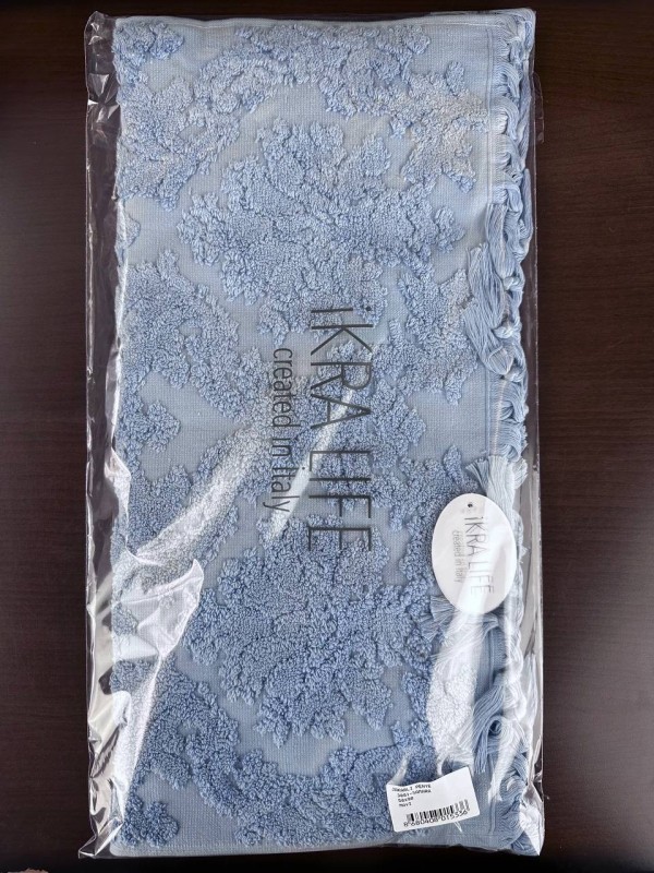 Полотенца Ikra Life Samara mavi jakard penye 50х90 см