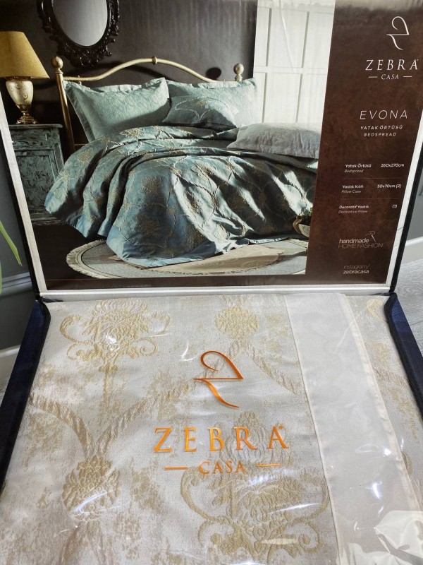 Zebra casa Evona krem Покрывала из 4 предметов 