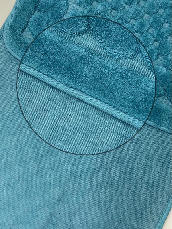 ZEBRA CASA OSLO PETROL / Очень мягкие коврики для ванной комнаты