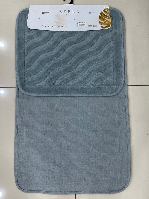 ZEBRA CASA SIDNEY GRI / Очень мягкие коврики для ванной комнаты