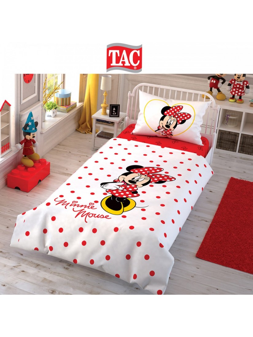 TAC Disney / Minnie Лицензионные Комплекты детского постельного белья с героями из мультиков Ранфорс