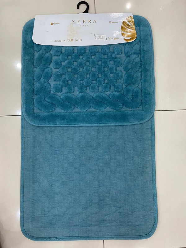 ZEBRA CASA OSLO PETROL / Очень мягкие коврики для ванной комнаты