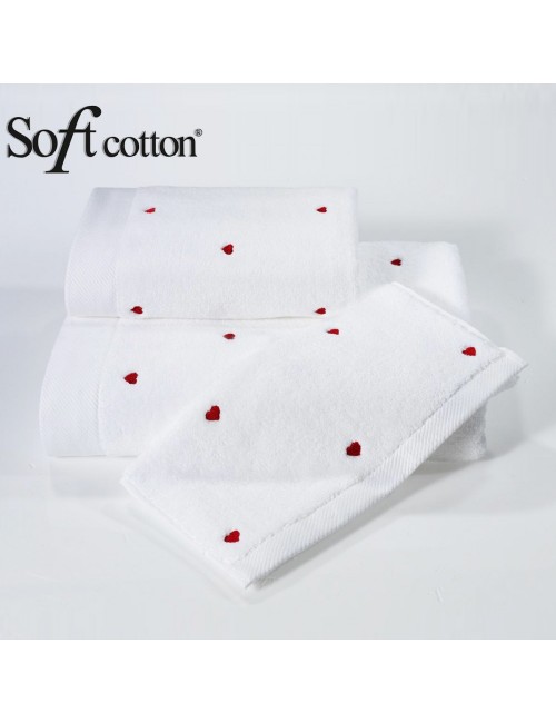 Soft Сotton / Полотенце банное 85х150 см Love (kirmizi)