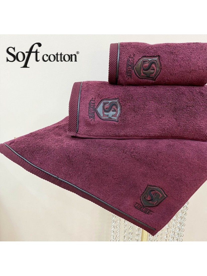 Soft Сotton / Полотенце лицевое 50х100 см Luxure Bordo