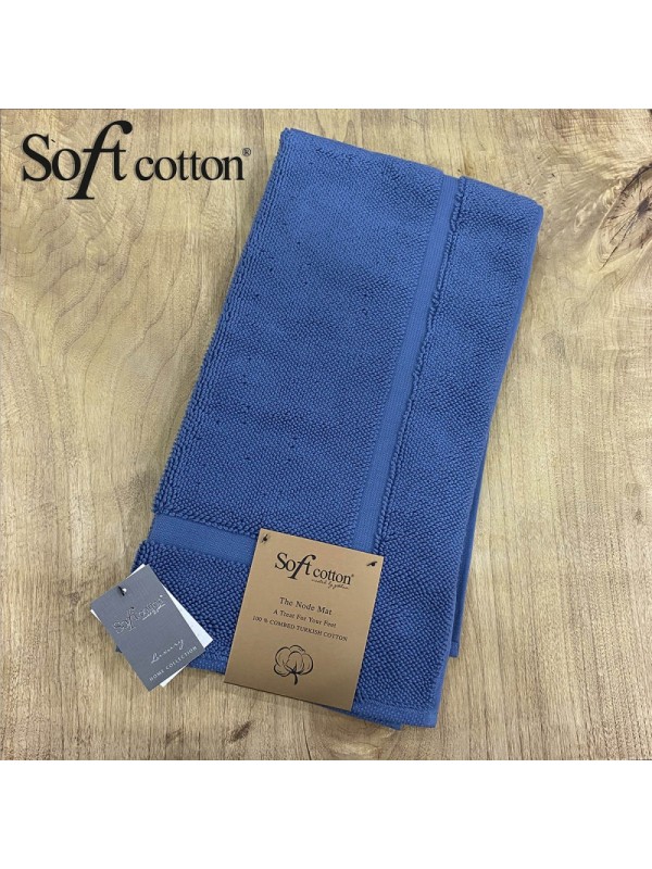 Полотенце-коврик для ног Soft Cotton Node (Mavi) 50x90 см