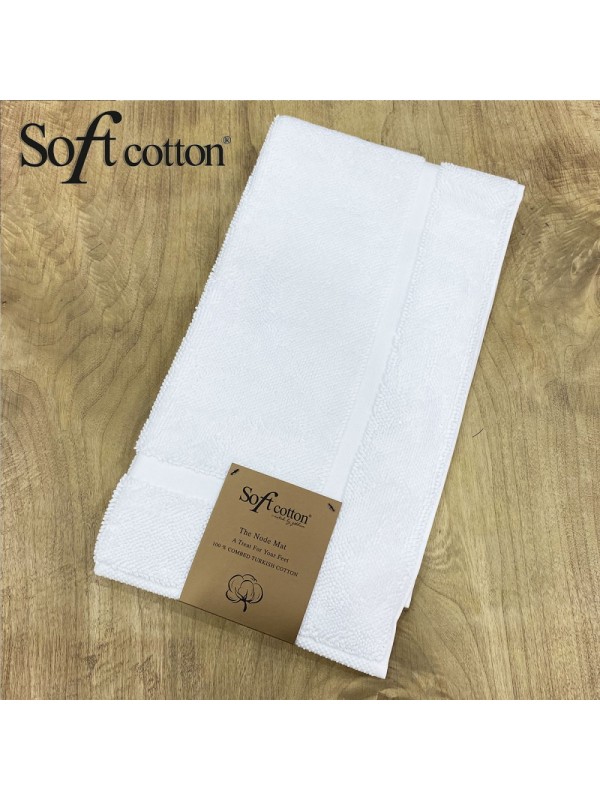 Полотенце-коврик для ног Soft Cotton Node (beyaz) 50x90 см