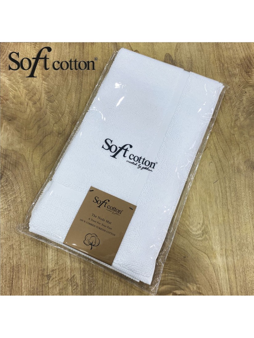 Полотенце-коврик для ног Soft Cotton Node (beyaz) 50x90 см