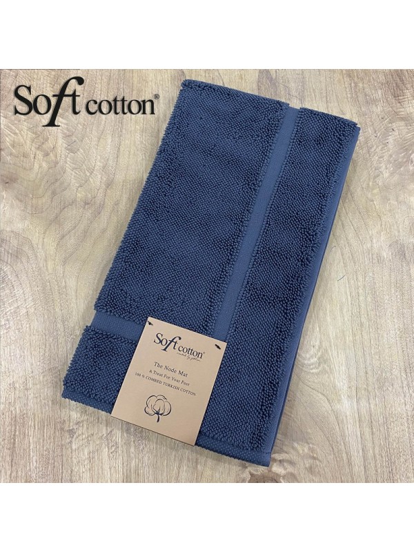 Полотенце-коврик для ног Soft Cotton Node (Lacivert) 50x90 см