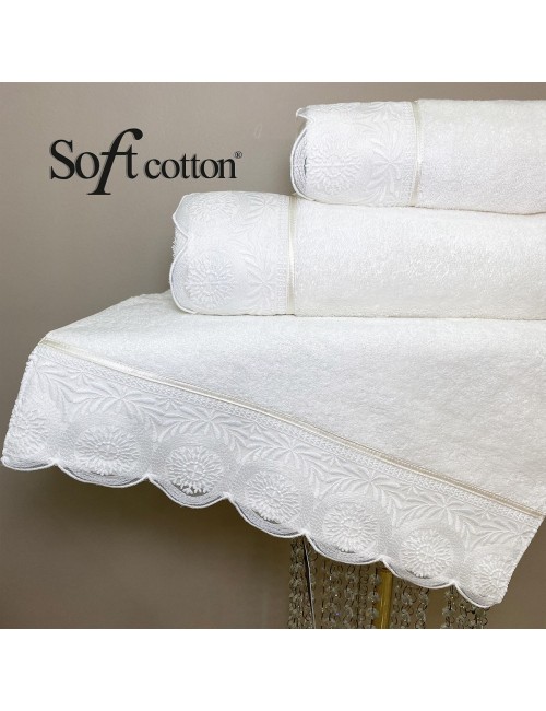 Soft Сotton / Полотенце банное 85х150 см Queen (Ekru)